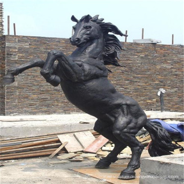 Heiße verkaufende bockende Pferdestatue (Lebensgröße in Bronze) mit niedrigem Preis